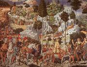 Benozzo Gozzoli Procession of the Magus Gaspar oil painting